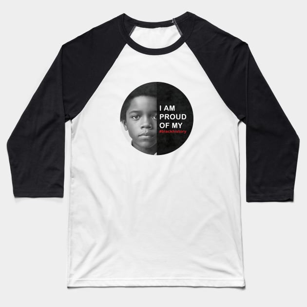 Boy Black History | Black History Month | Black Lives Matter | Juneteenth | Black Pride Baseball T-Shirt by JGodvliet